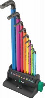 Wera 950/9 Hex-Plus Multicolour 3, L-key set, metric, BlackLaser - 05133165001 £43.95